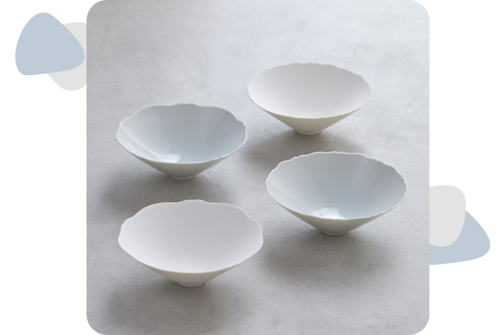 BOWL SET くも(BOTAN /TSUBAKI)